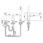 Kohlman Foxal bateria wannowa stojąca 3-otworowa QB241F