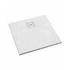 Schedpol Protos Grooved White Stone brodzik kwadratowy 80x80 cm biały kamień 3SP.P2K-8080/B/GR-M1/B/GR
