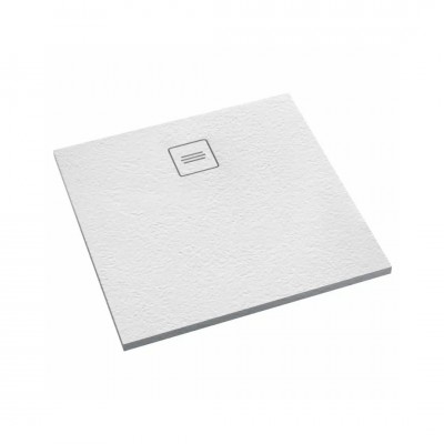 Schedpol Protos Grooved White Stone brodzik kwadratowy 80x80 cm biały kamień 3SP.P2K-8080/B/GR-M1/B/GR Schedpol Protos Grooved White Stone brodzik kwadratowy 80x80 cm biały kamień 3SP.P2K-8080/B/GR-M1/B/GR