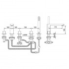 Kohlman Foxal bateria wannowa stojąca 5-otworowa QB242F