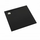 Schedpol Libra Black Mat brodzik kwadratowy 80x80 cm czarny 3SP.L1K-8080/C/MG