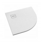 Schedpol Protos Grooved White Stone brodzik półokrągły 90x90 cm biały kamień 3SP.P1O-9090/B/GR-M1/B/GR