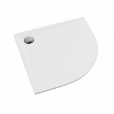 Schedpol Libra White Mat brodzik półokrągły 80x80 cm biały 3SP.L1O-8080/B/MG