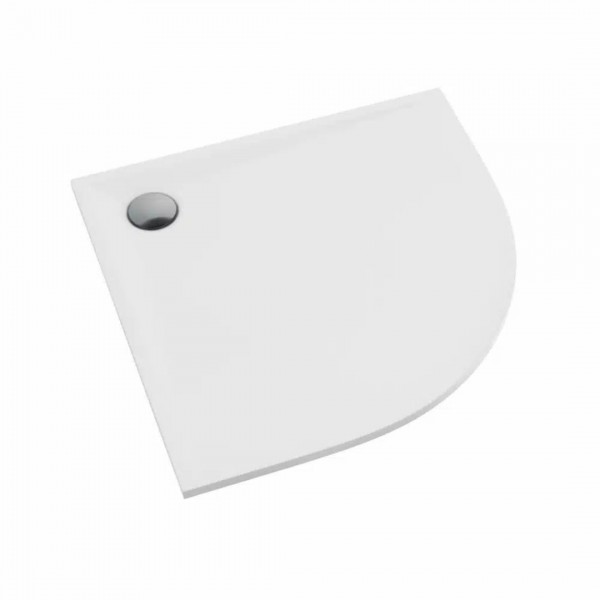 Schedpol Libra White Mat brodzik półokrągły 80x80 cm biały 3SP.L1O-8080/B/MG