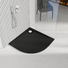 Schedpol Libra Black Mat brodzik półokrągły 80x80 cm czarny 3SP.L1O-8080/C/MG