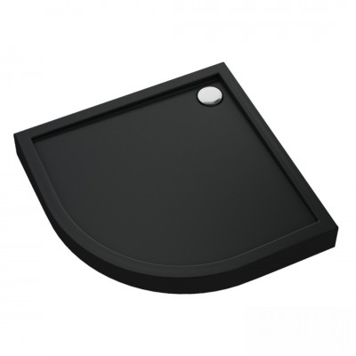 Schedpol Cameron Black Mat brodzik półokrągły 80x80 cm czarny mat 3ST.C1O-8080/C/MG