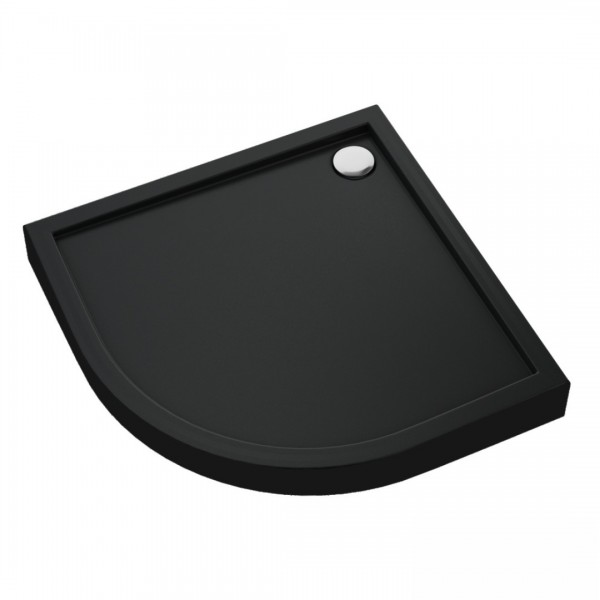 Schedpol Cameron Black Mat brodzik półokrągły 80x80 cm czarny mat 3ST.C1O-8080/C/MG