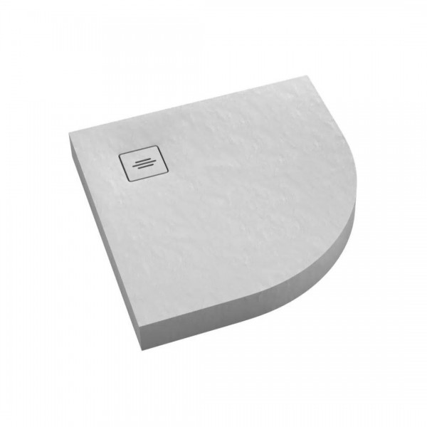 Schedpol NonLimits White Stone brodzik półokrągły 90x90 cm 3ST.N1O-9090/B/ST-M1/B/ST
