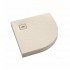 Schedpol NonLimits Cashmere Stone brodzik półokrągły 90x90 cm 3ST.N1O-9090/PK/ST-M1/PK/ST