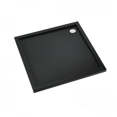 Schedpol Sharper Black Mat brodzik kwadratowy 80x80 cm czarny 3S.S1K-8080/C/MG