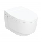 Geberit Duofix Mera zestaw WC podtynkowy 5w1 toaleta myjąca wisząca spłukiwanie wirowe biały połysk KeraTeck 73622