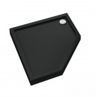 Schedpol Cameron Black Mat brodzik pięciokątny 80x80 cm czarny 3ST.C1PK-8080/C/MG