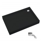 Schedpol Favory Plus brodzik prostokątny 80x100 cm czarny mat 3ST.F1P-80100/C/MG
