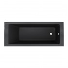 Schedpol Milos Black Mat wanna prostokątna 140x70 cm czarna 3WSP.M1P-14070/C/MG