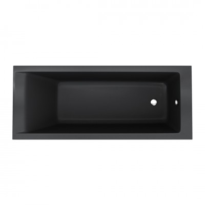 Schedpol Maio Black Mat wanna prostokątna 140x70 cm czarna 3WST.M2P-14070/C/MG