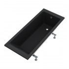 Schedpol Maio Black Mat wanna prostokątna 140x70 cm czarna 3WST.M2P-14070/C/MG