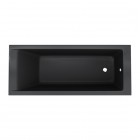 Schedpol Maio Black Mat wanna prostokątna 140x70 cm czarna 3WST.M2P-14070/C/MG