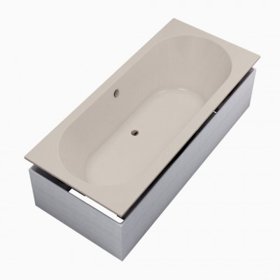 Schedpol Celestia SET Cashmere Mat wanna prostokątna 170x75 cm z nośnikiem 3WSP.CS1P-17075/PK/MG