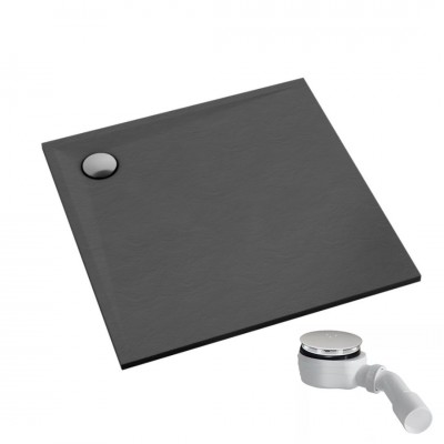 Schedpol Etrusco Anthracite Stone brodzik kwadratowy 80x80 cm 3.460/A/ST