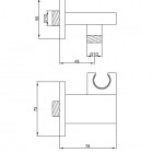Kohlman uchwyt prysznicowy z przyłączem kątowym QW004A