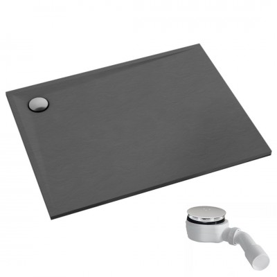 Schedpol Etrusco Anthracite Stone brodzik prostokątny 70x80 cm antracyt 3.468/A/ST