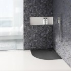 Schedpol Etrusco Anthracite Stone brodzik półokrągły 80x80 cm antracyt 3.463/A/ST