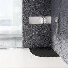 Schedpol Etrusco Black Mat brodzik półokrągły 80x80 cm czarny 3.463/C/MG