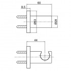 Kohlman uchwyt prysznicowy QW004M