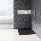 Schedpol Etrusco Black Mat brodzik kwadratowy 80x80 cm czarny 3.460/C/MG