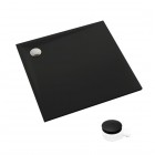 Schedpol Etrusco Black Mat brodzik kwadratowy 80x80 cm czarny 3.460/C/MG