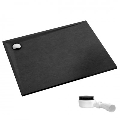 Schedpol Etrusco Black Stone brodzik prostokątny 70x80 cm 3.468/C/ST