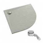 Schedpol Etrusco Cement Stone brodzik półokrągły 80x80 cm cementowy 3.463/CT/ST