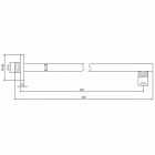 Kohlman ramię deszczownicy ścienne 400 mm WQ