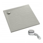 Schedpol Etrusco Cement Stone brodzik kwadratowy 80x80 cm cementowy 3.460/CT/ST