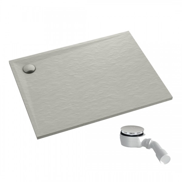 Schedpol Etrusco Cement Stone brodzik prostokątny 70x80 cm cementowy 3.468/CT/ST