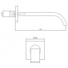 Kohlman wylewka wannowa 17cm QW230N