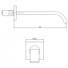 Kohlman wylewka wannowa 20cm QW230NL
