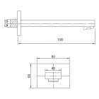 Kohlman wylewka wannowa 19cm QW230H