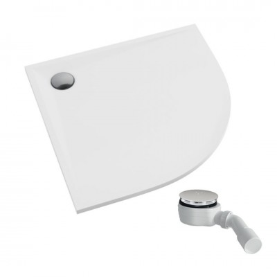 Schedpol Etrusco White Mat brodzik półokrągły 80x80 cm biały 3.463/B/MG