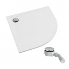Schedpol Etrusco White Mat brodzik półokrągły 80x80 cm biały 3.463/B/MG