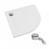 Schedpol Etrusco White Mat brodzik półokrągły 80x80 cm biały 3.463/B/MG