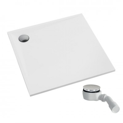 Schedpol Etrusco White Mat brodzik kwadratowy 80x80 cm biały 3.460/B/MG