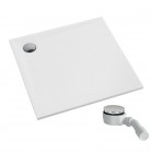 Schedpol Etrusco White Mat brodzik kwadratowy 80x80 cm biały 3.460/B/MG