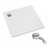 Schedpol Etrusco White Mat brodzik kwadratowy 80x80 cm biały 3.460/B/MG