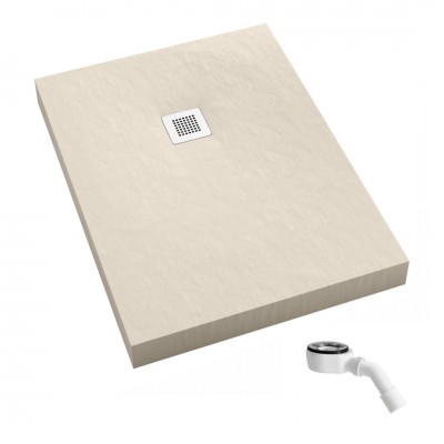 Schedpol New Horizons Cashmere Stone brodzik prostokątny 70x90 cm beżowy 3.3333/PK/ST-M2