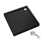 Schedpol Competia New Black Mat brodzik kwadratowy 80x80 cm czarny 3.4630/C/MG