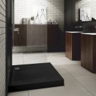 Schedpol Competia New Black Mat brodzik kwadratowy 80x80 cm czarny 3.4630/C/MG