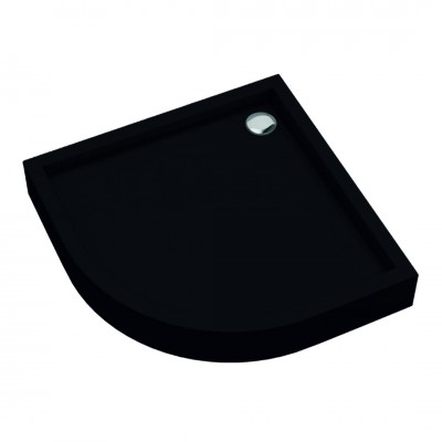 Schedpol Medium brodzik półokrągły 80x80 cm czarny mat 3.4733/C/MG