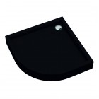 Schedpol Medium brodzik półokrągły 80x80 cm czarny mat 3.4733/C/MG
