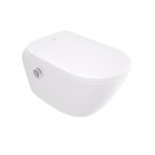 Geberit Duofix Silia zestaw WC podtynkowy 5w1 toaleta myjąca wisząca bez kołnierza biała 77503